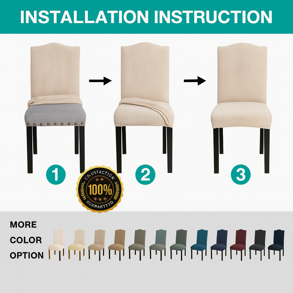 Snap-Fit LuxeShield Chair Cover