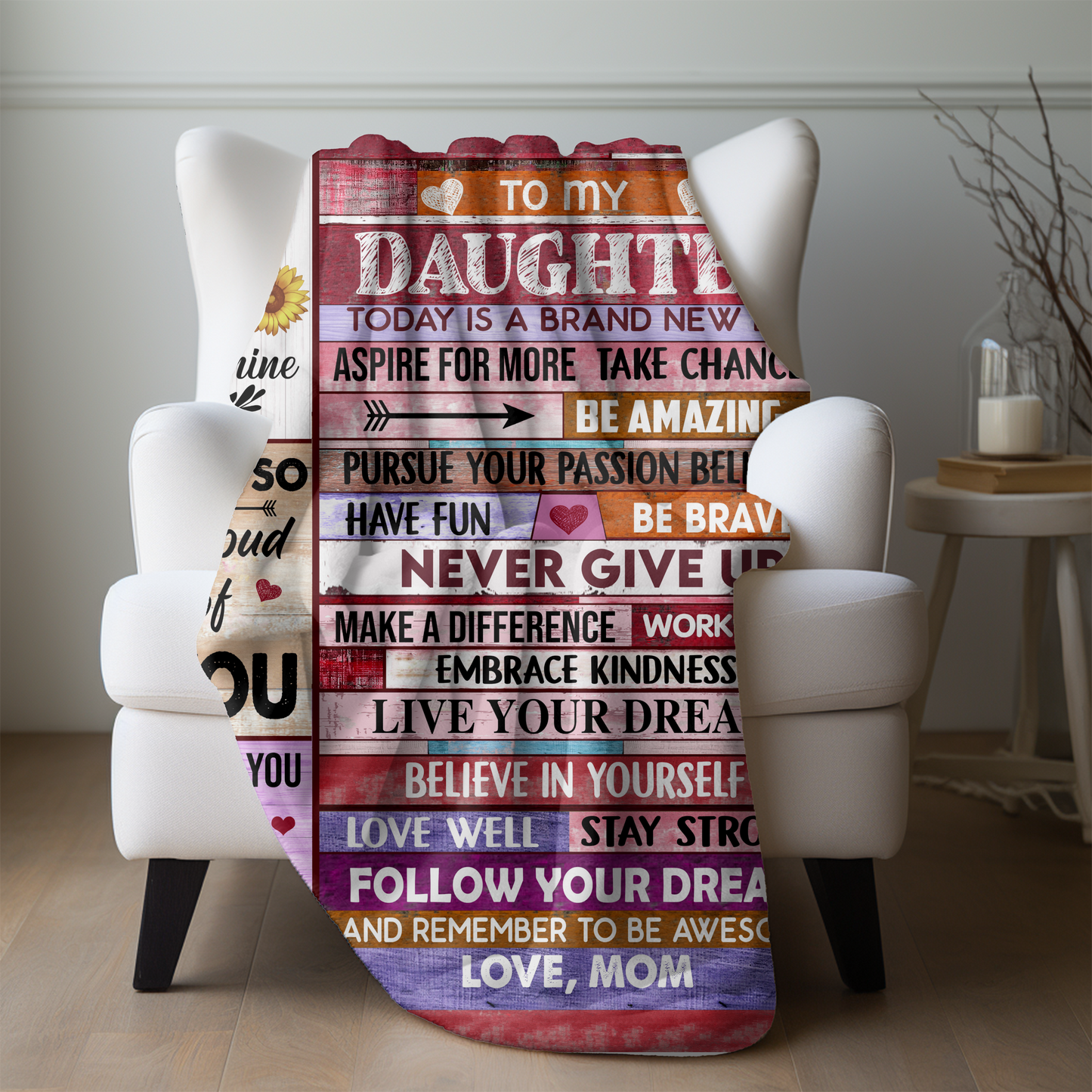 Cozy Patchwork Blanket from Mom to Daughter | Christmas Gift