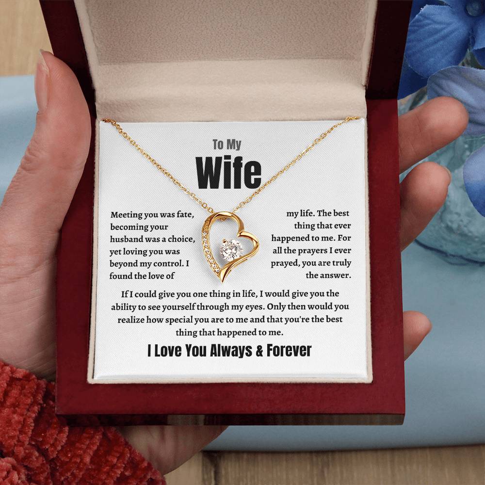 Wife Forever Love Necklace | Meeting You Was Fate | Perfect Gift For Her!