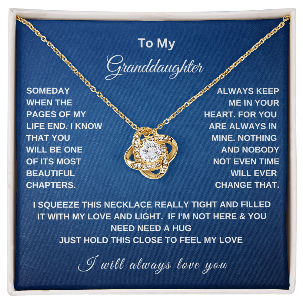 To My Granddaughter | Love Knot Necklace WB