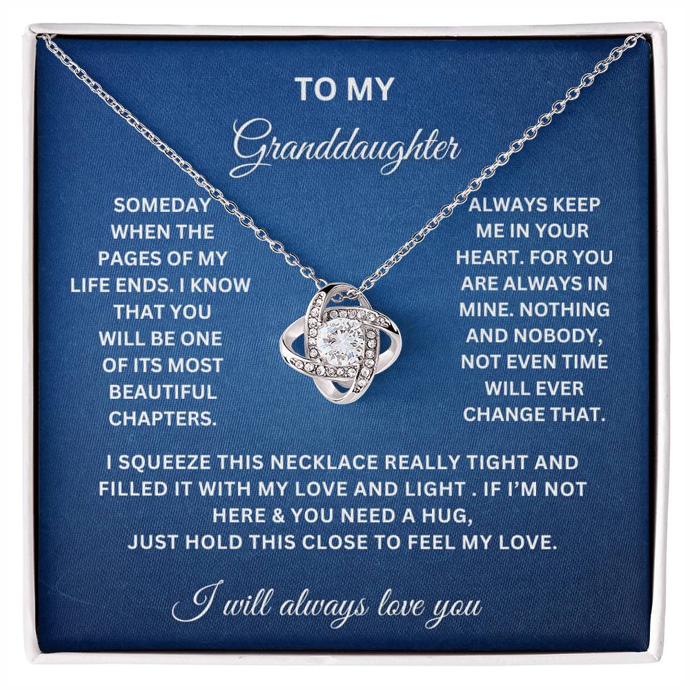 To My Granddaughter | Love Knot Necklace WB