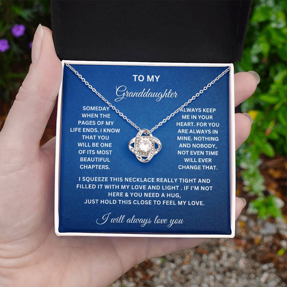 To My Granddaughter | Love Knot Necklace WB
