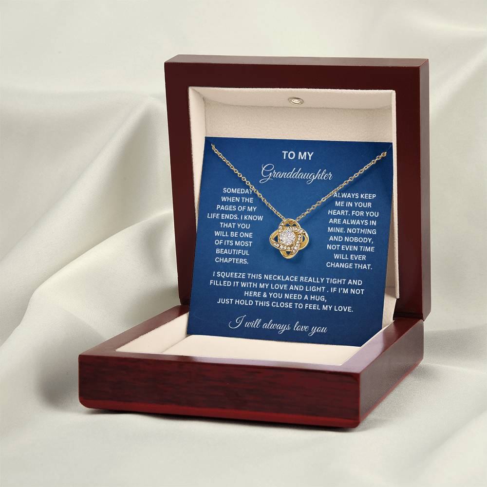 To My Granddaughter | Love Knot Necklace WB