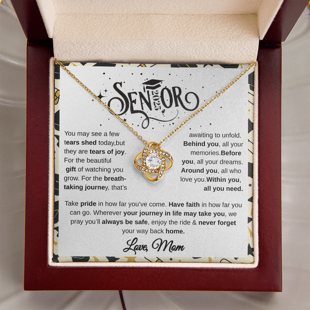 Senior 2025 | Take pride in how far you've come.! Love Knot Necklace