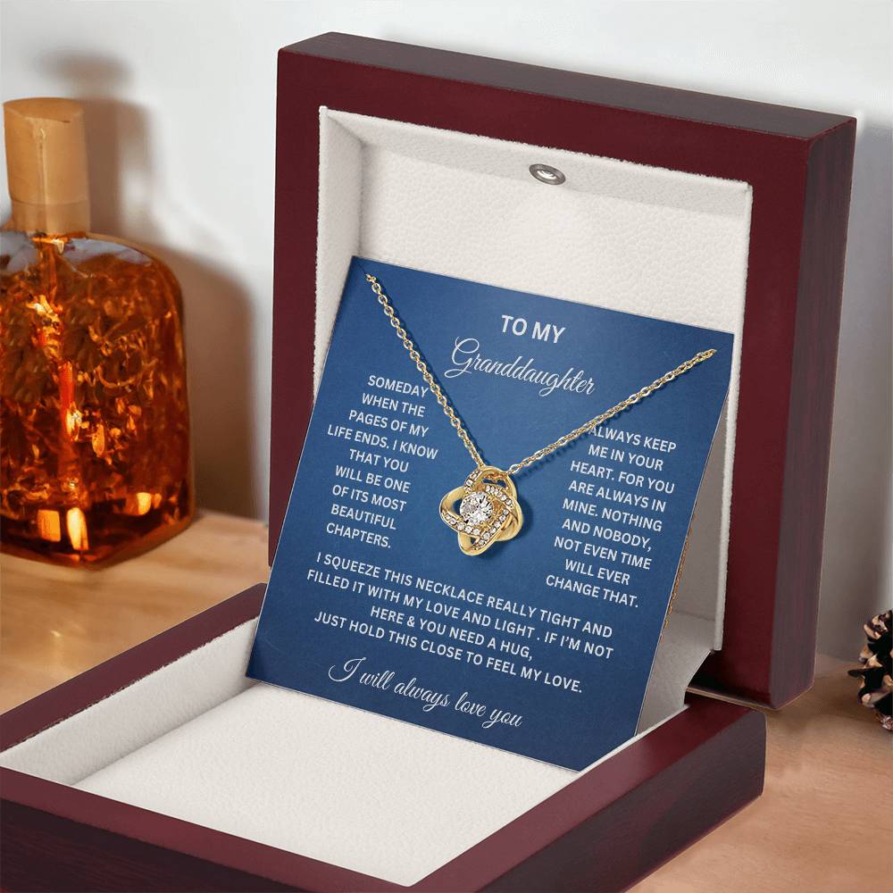 To My Granddaughter | Love Knot Necklace WB
