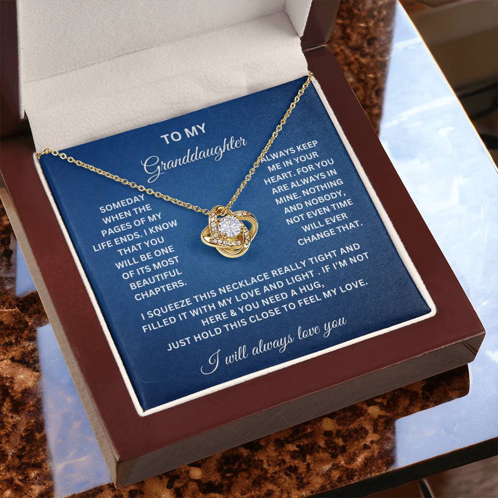 To My Granddaughter | Love Knot Necklace WB