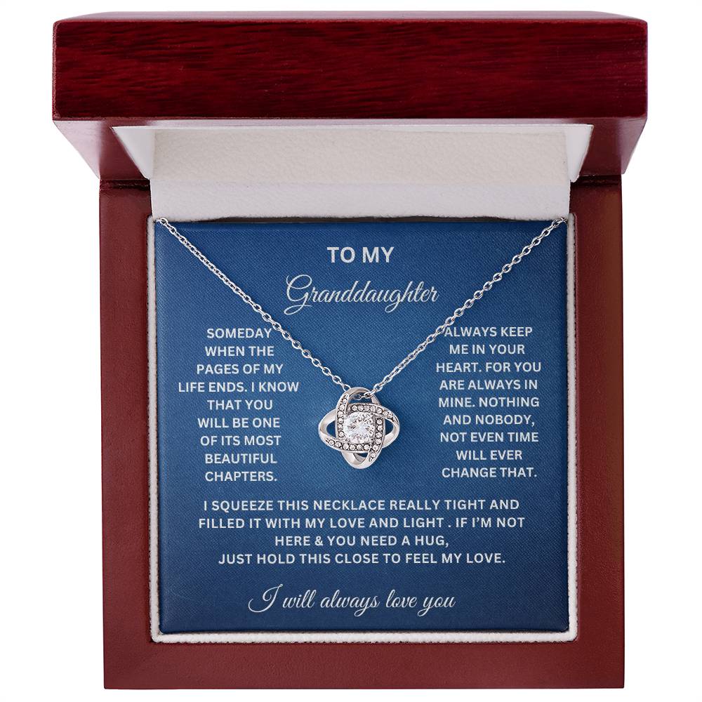 To My Granddaughter | Love Knot Necklace WB