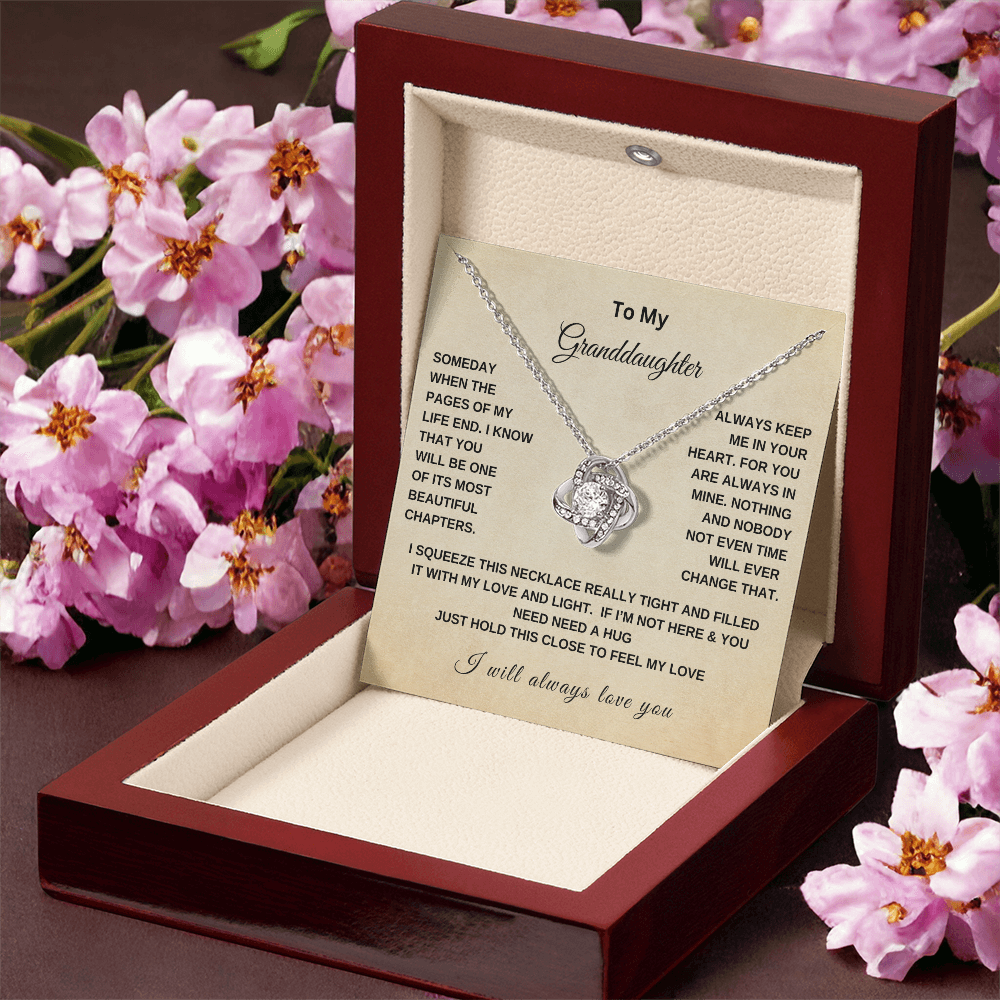 To My Granddaughter | Love Knot Necklace WB