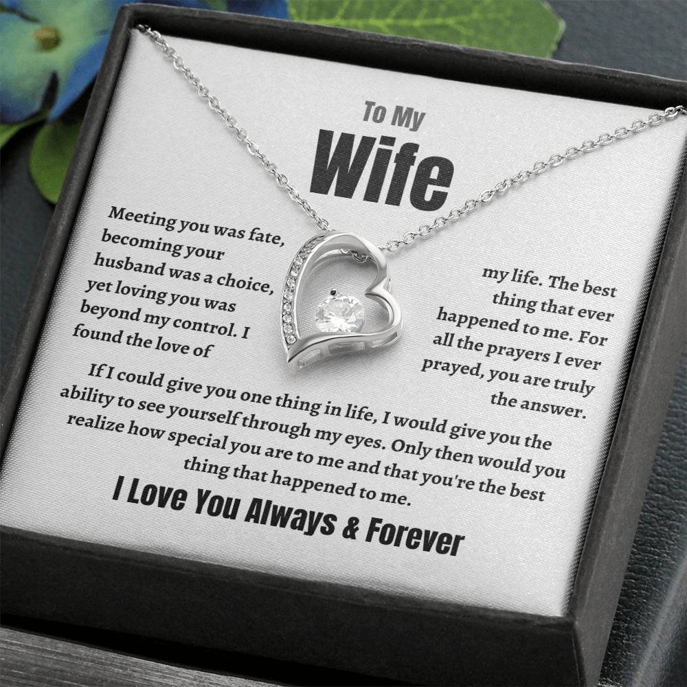 Wife Forever Love Necklace | Meeting You Was Fate | Perfect Gift For Her!