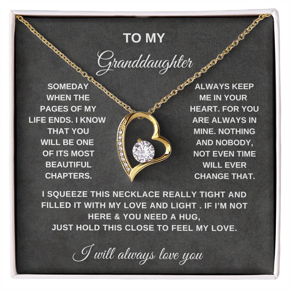 To My Granddaughter | Forever Love Necklace