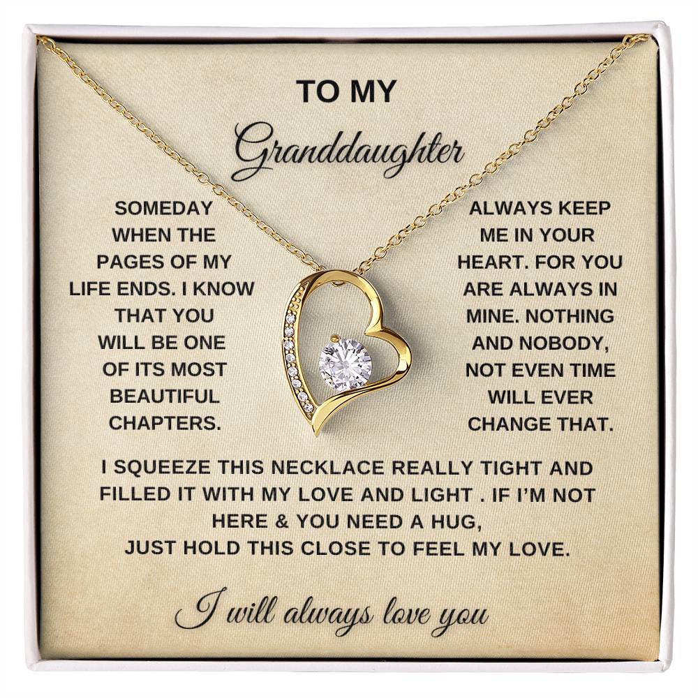 To My Granddaughter | Forever Love Necklace