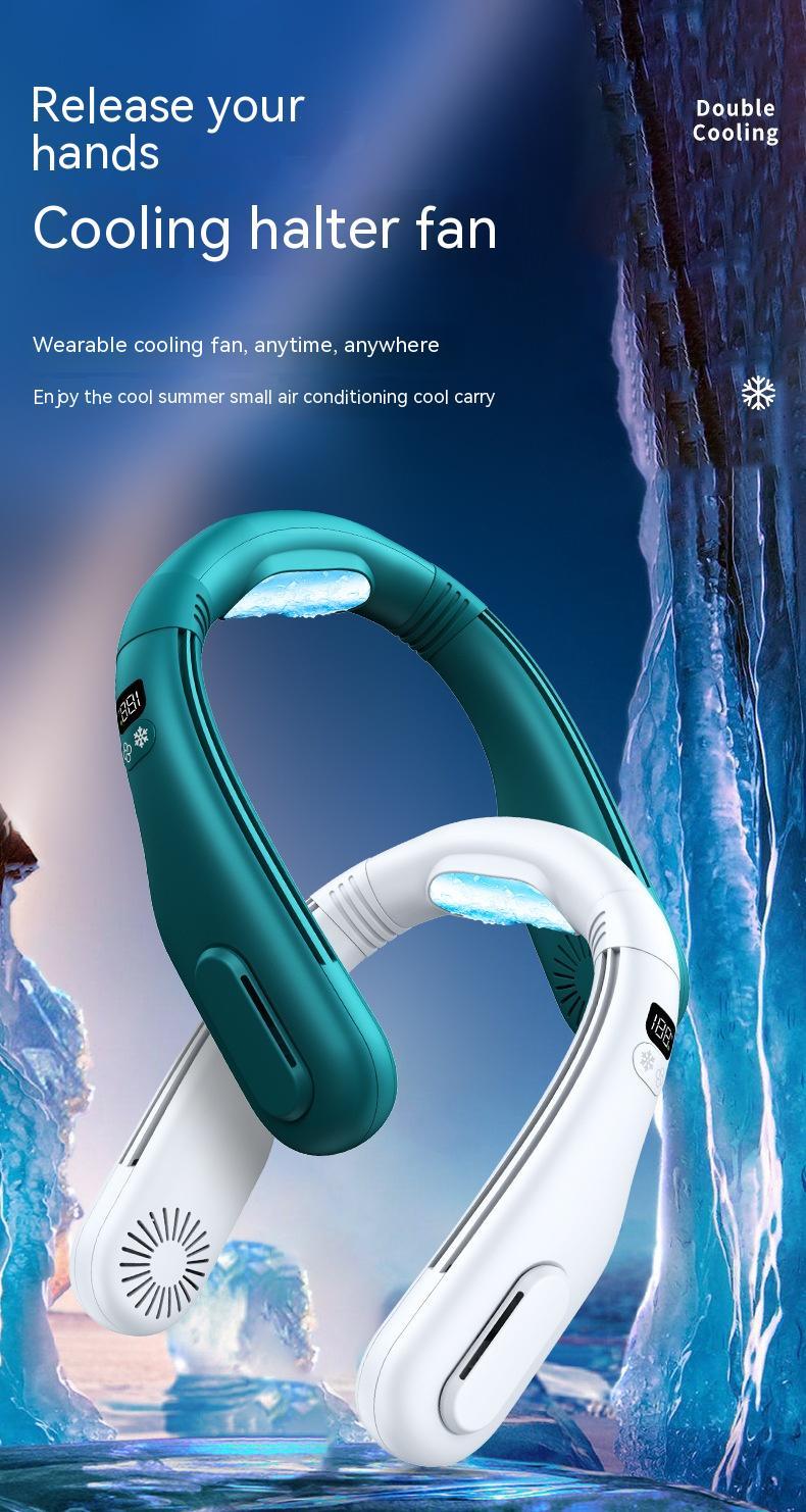 Handsfree Bladeless Neck  Fans with 360 Cooling Quiet, 5200 mAh Battery Operated USB Wearable Personal Fan