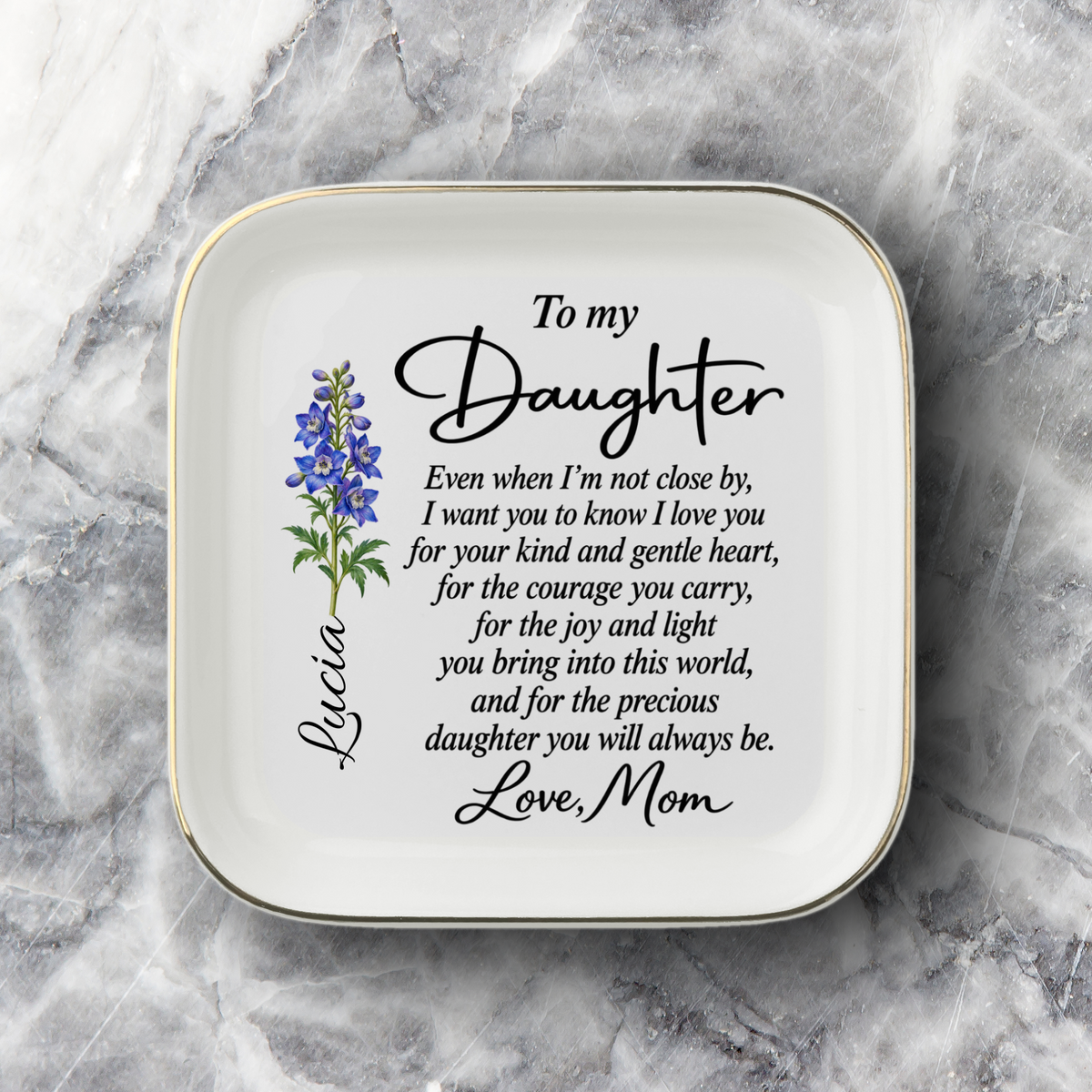 Personalized Jewelry Dish | My Baby Girl From Mom