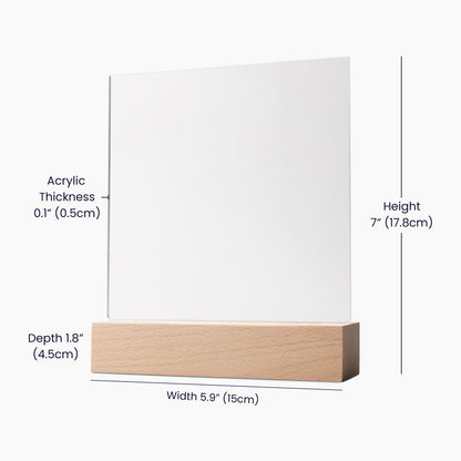 Congratulations Acrylic Led Lamp |  You believed you could and  you did it!