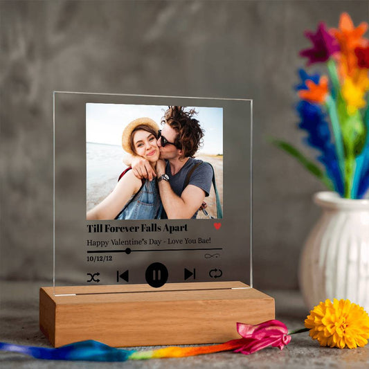 Personalized Acrylic Song Plaque | Happy Valentine |  Happy Anniversary|The Perfect Gift For That Special Someone