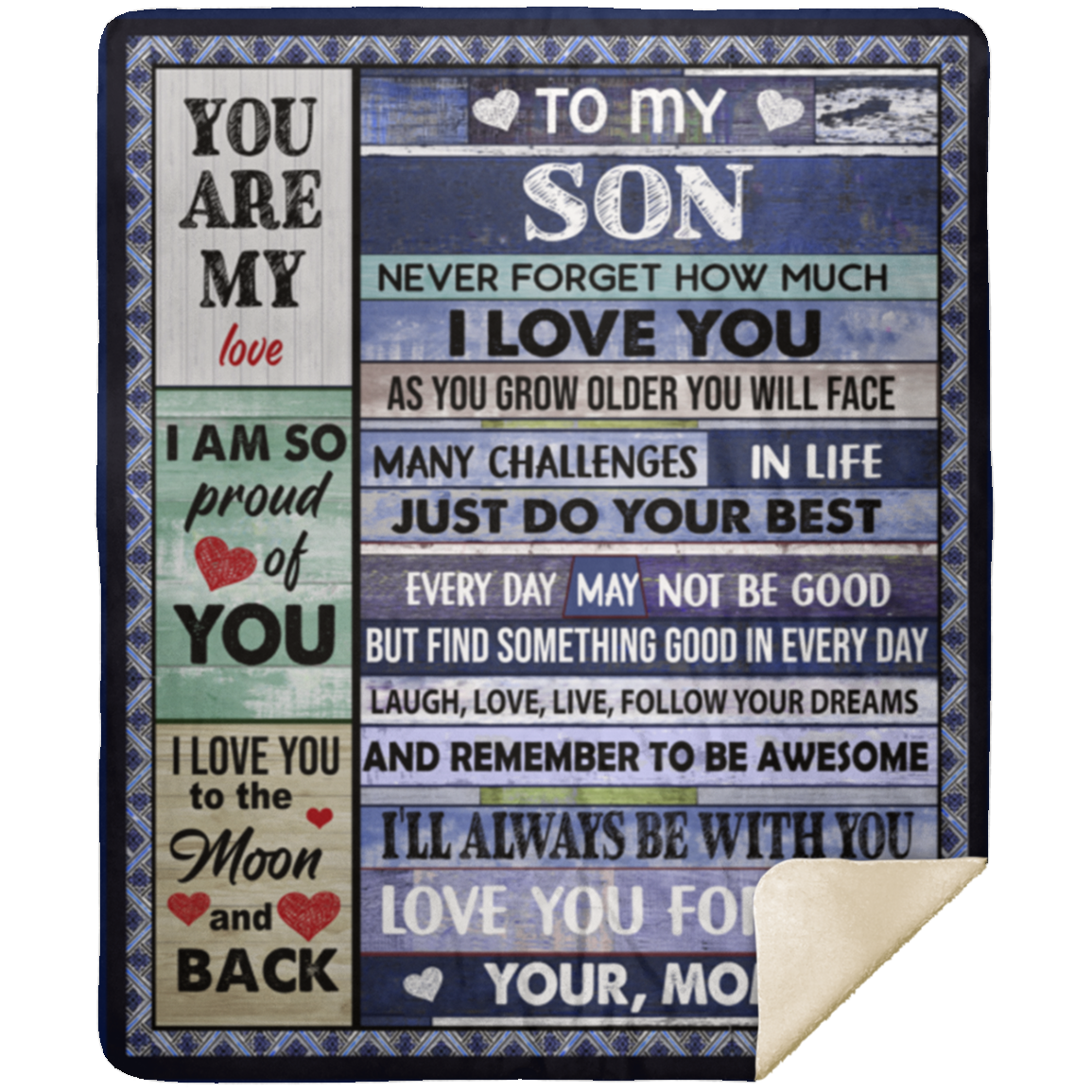 To My  Son From Mom | Never Forget  I Love You  Blanket | Perfect Christmas Gift