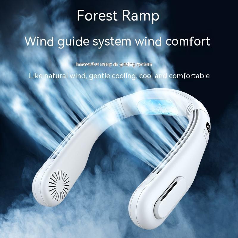 Handsfree Bladeless Neck  Fans with 360 Cooling Quiet, 5200 mAh Battery Operated USB Wearable Personal Fan