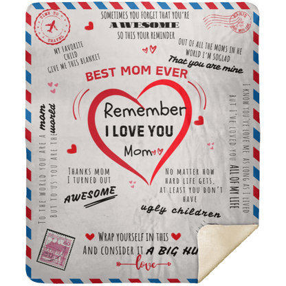 Postal  Card Blanket | Perfect Mom Gift