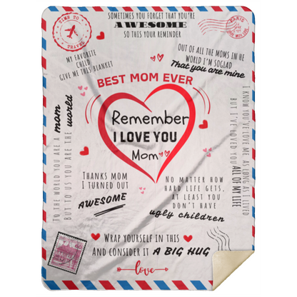 Postal  Card Blanket | Perfect Mom Gift
