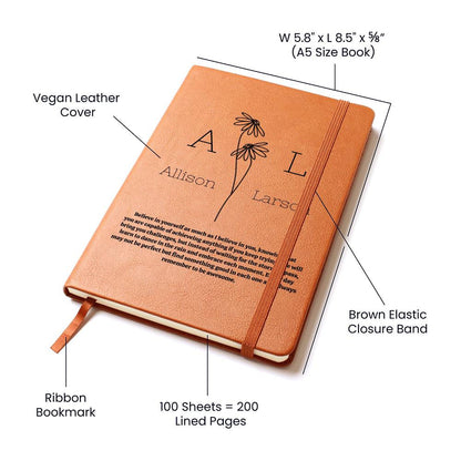 Personalized Leather Journal | Graduation Gift | Travel Journal