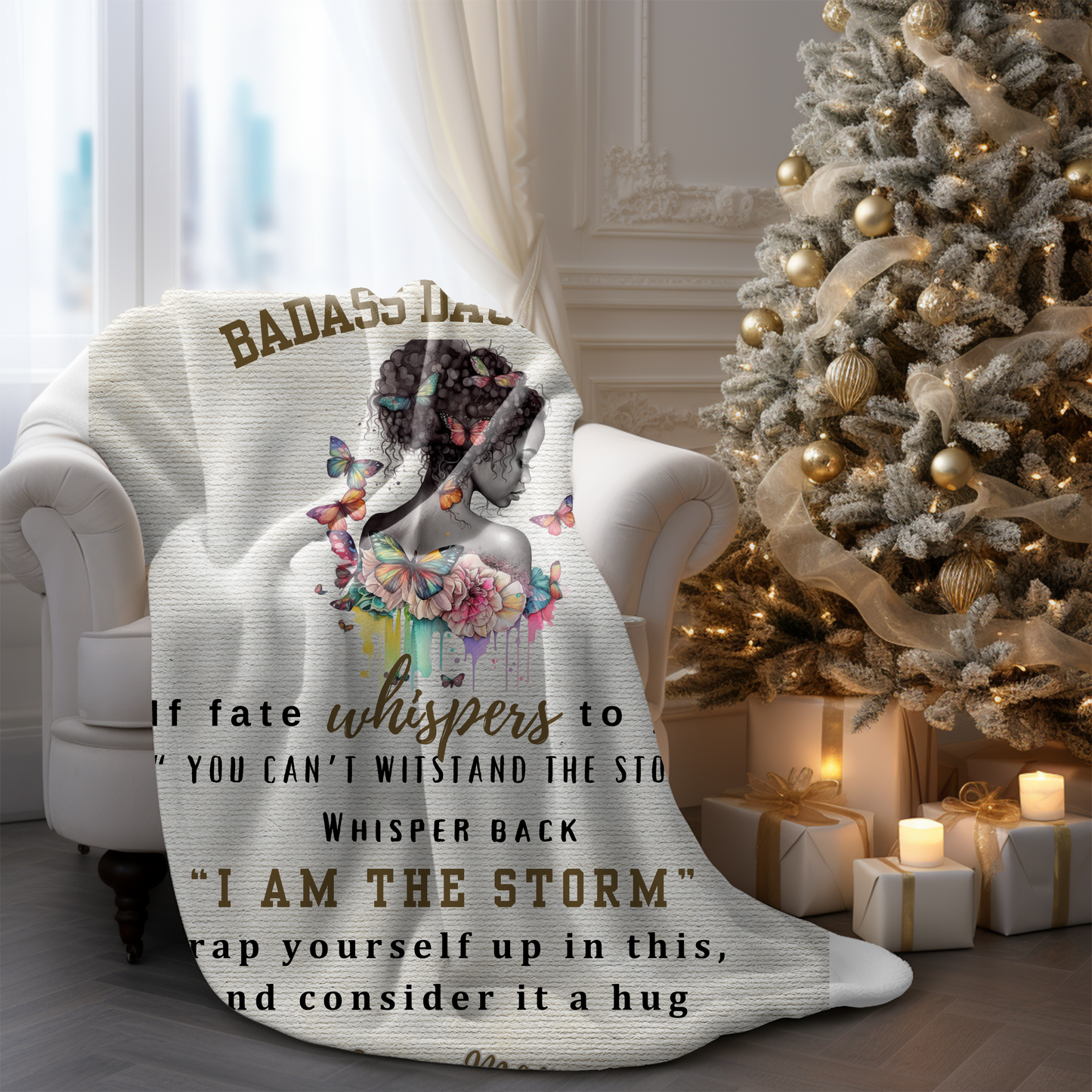Badass  Daughter  Blanket
