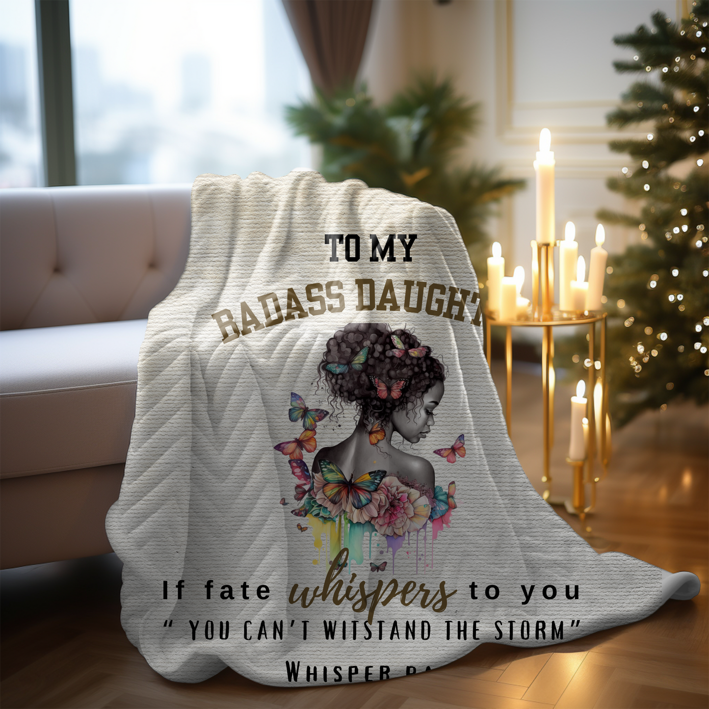 Badass  Daughter  Blanket