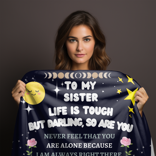 Life is Tough Sister Blanket| Perfect Sister Gift