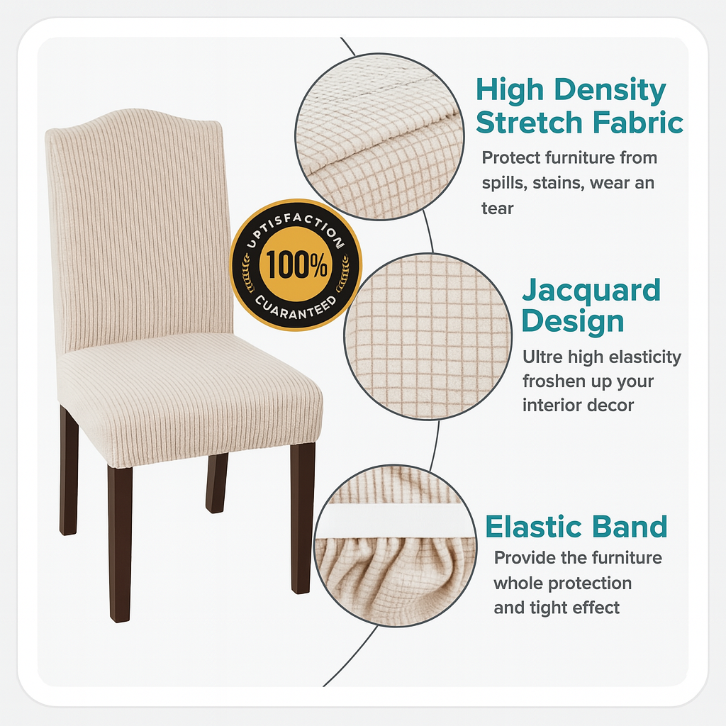 Snap-Fit LuxeShield Chair Cover