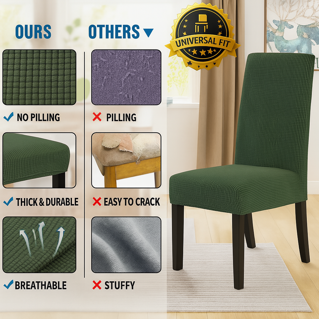 Snap-Fit LuxeShield Chair Cover