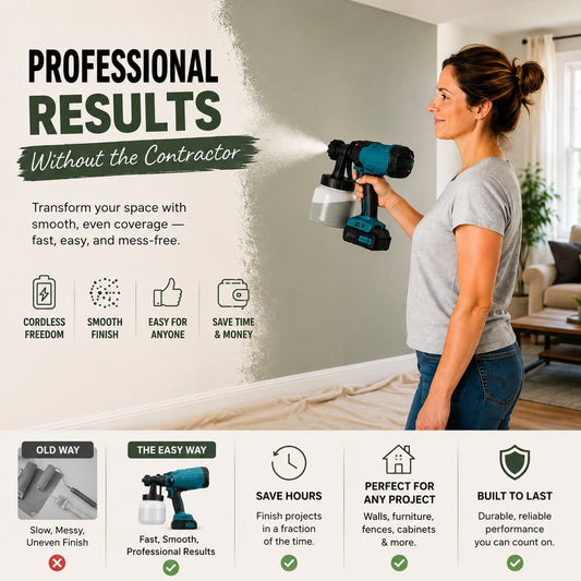 FreedomSpray™ Cordless HVLP Paint Sprayer