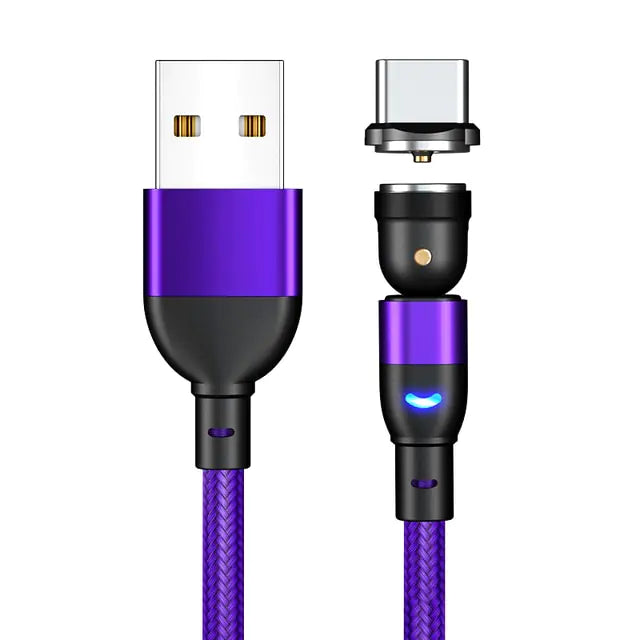540 Degrees Fast Charging Magnetic Cable Charger