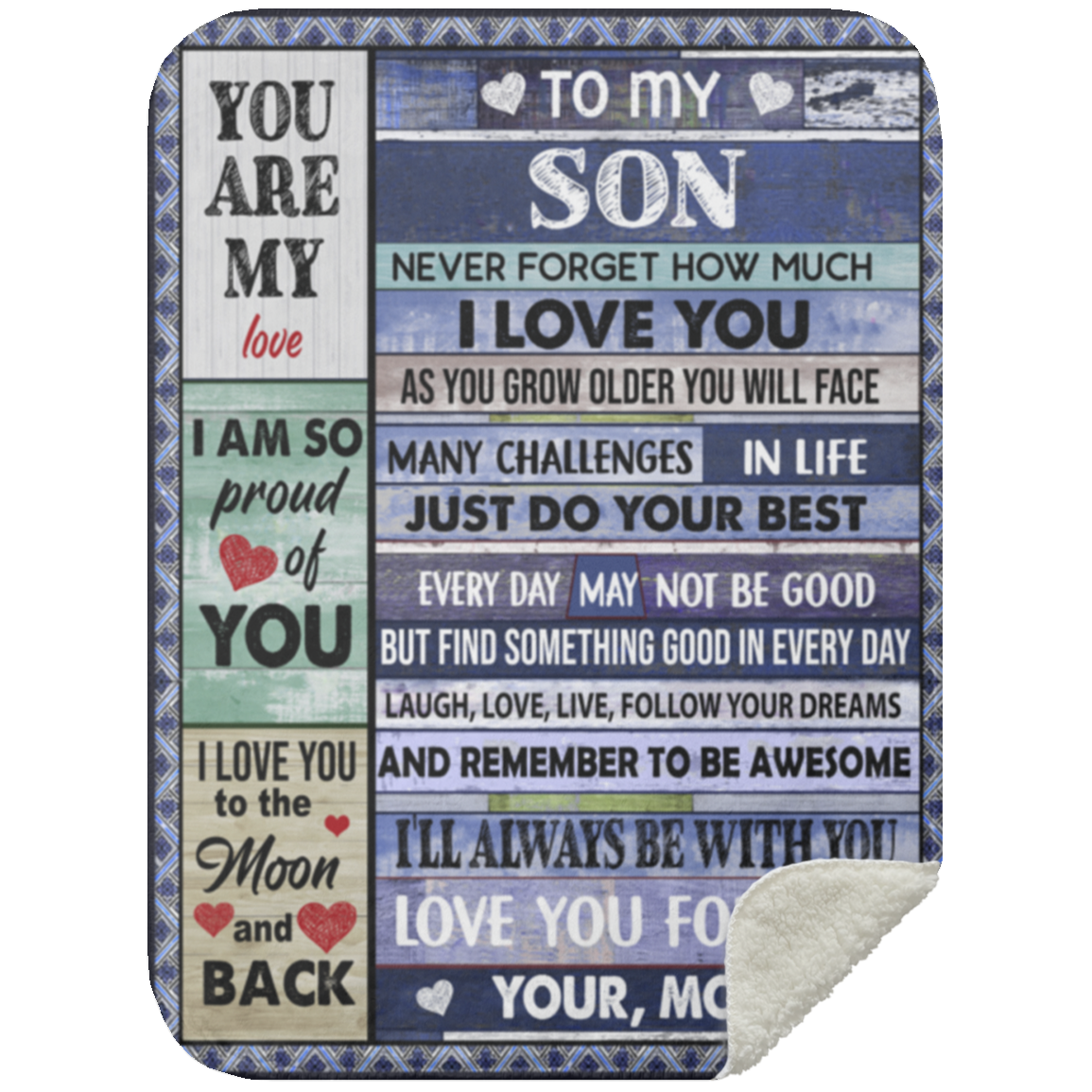 To My  Son From Mom | Never Forget  I Love You  Blanket | Perfect Christmas Gift