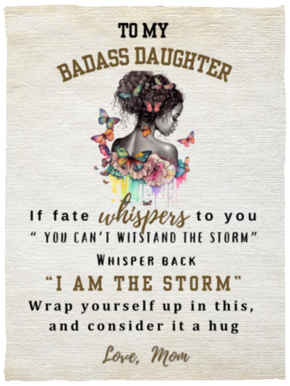 Badass  Daughter  Blanket
