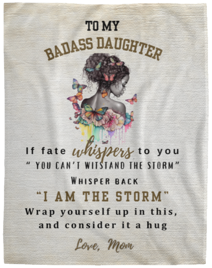 Badass  Daughter  Blanket