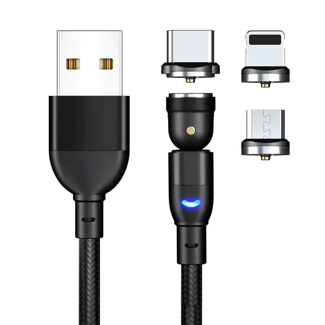 540 Degrees Fast Charging Magnetic Cable Charger