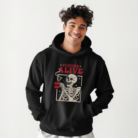 Staying Alive  Hooded Sweatshirt