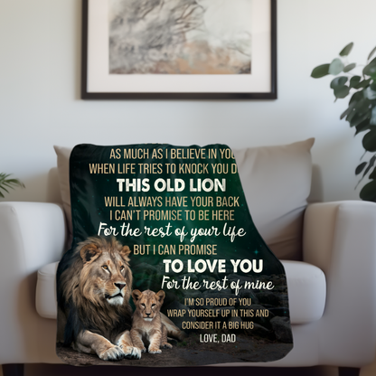 Personalized Son Blanket| Never Forget I Love You | To Son From Dad
