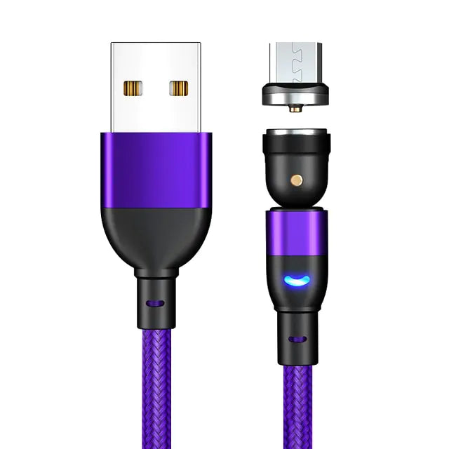 540 Degrees Fast Charging Magnetic Cable Charger