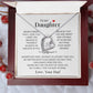 To My Daughter from Dad | Beautiful  Forever Love Necklace