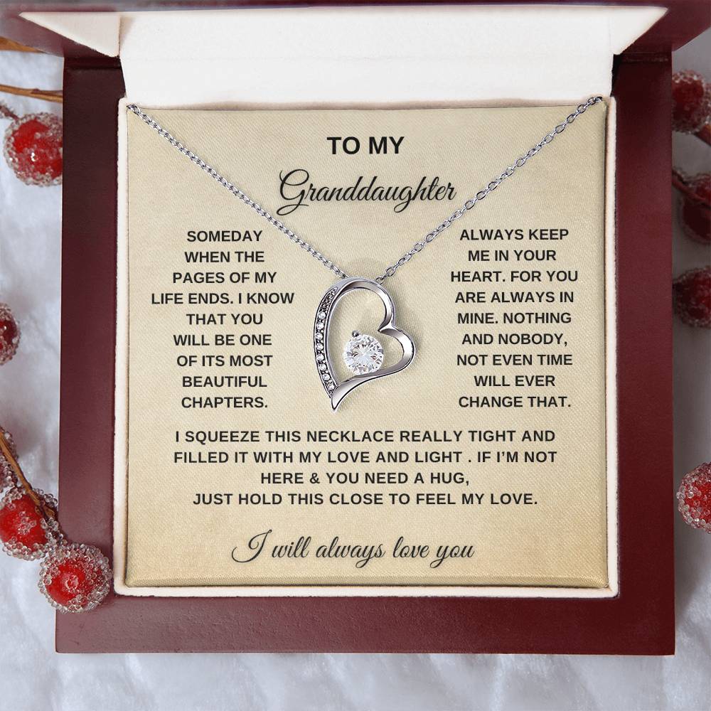 To My Granddaughter  | Forever Love Necklace