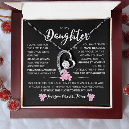To My Daughter From Dad |  Forever Love  Necklace | Perfect Daughter Gift