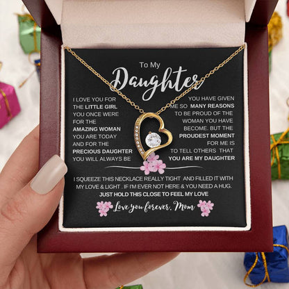 To My Daughter From Dad |  Forever Love  Necklace | Perfect Daughter Gift