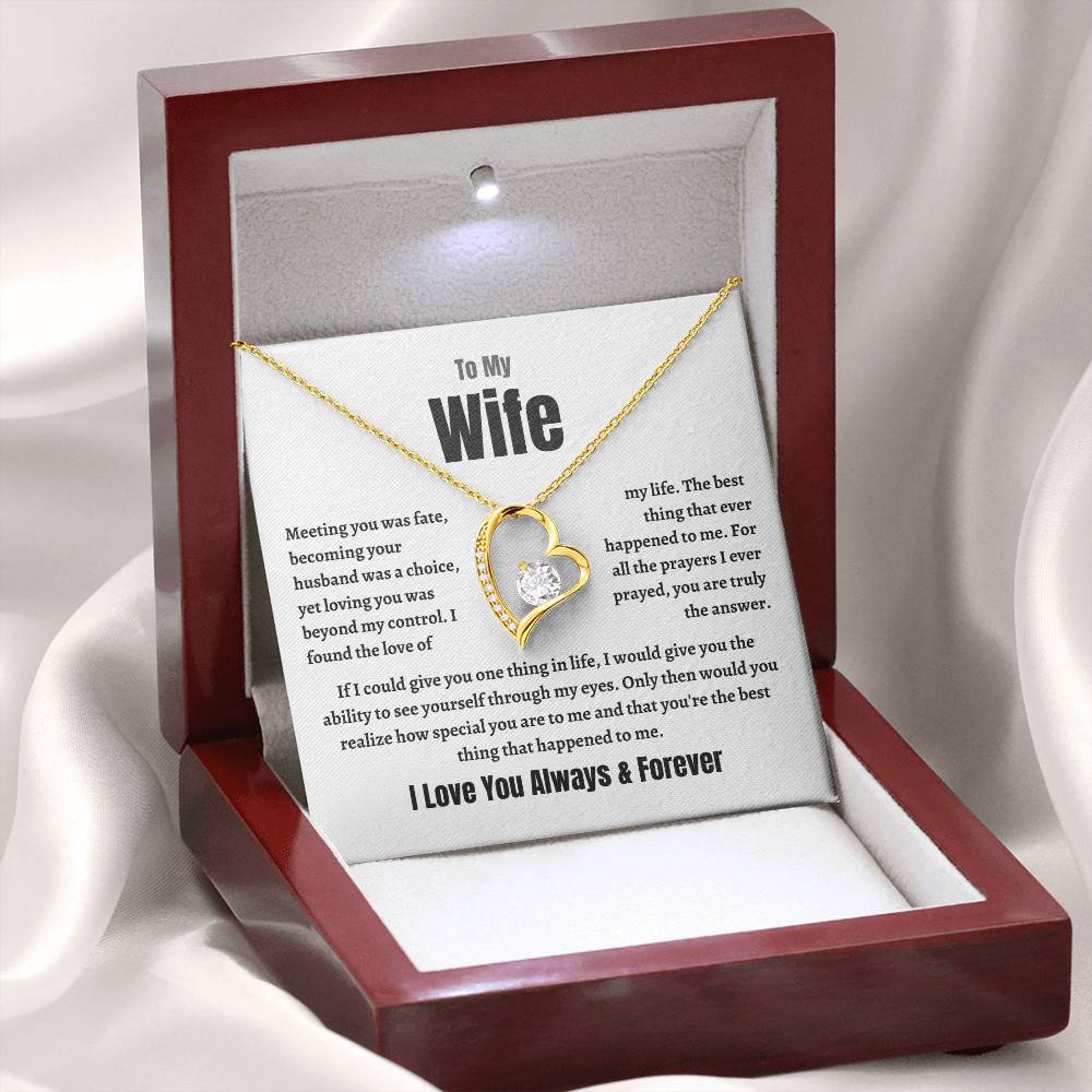 Wife Forever Love Necklace | Meeting  You Was Fate |  Perfect Gift For Her!