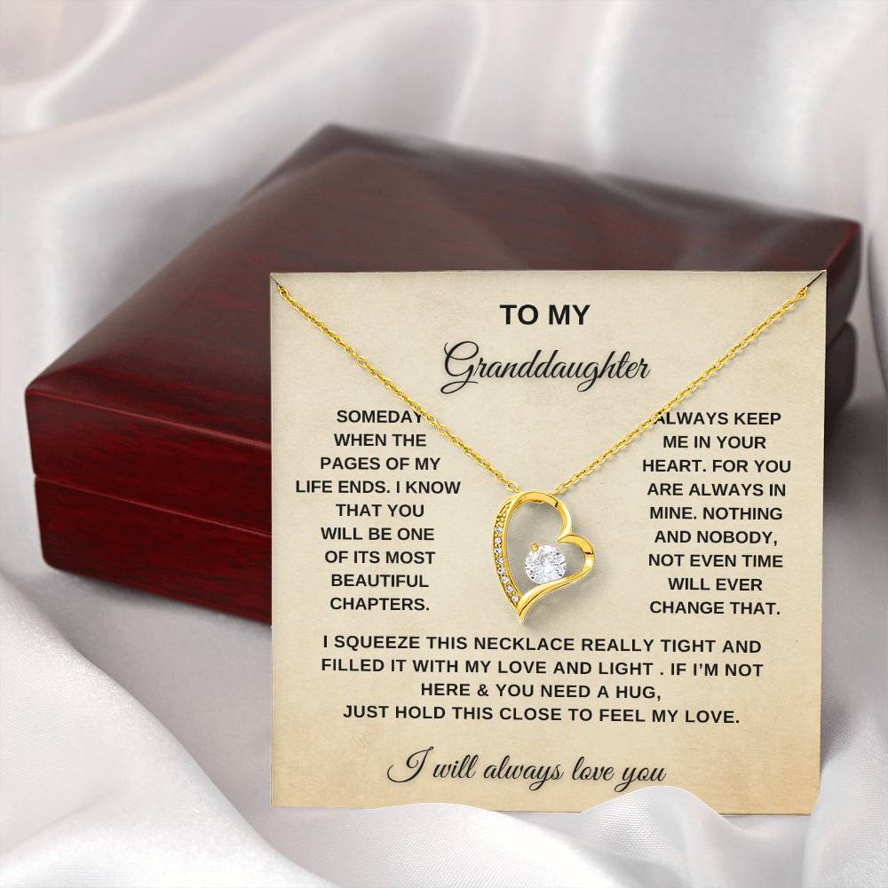 To My Granddaughter  | Forever Love Necklace