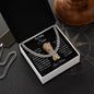 Perfect Gift from Father to Son | Cuban Chain with Cross for Son | Meaningful Gift for Son from Dad