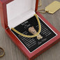 Perfect Gift from Father to Son | Cuban Chain with Cross for Son | Meaningful Gift for Son from Dad