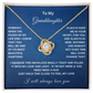 To My Granddaughter | Love Knot Necklace WB