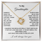 To My Granddaughter | Love Knot Necklace WB