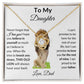 Perfect Gift From Dad To Daughter | Love Knot Necklace | Christmas| Thanksgiving