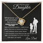 To My Beautiful Daughter | Love Knot Necklace | Perfect Daughter Gift
